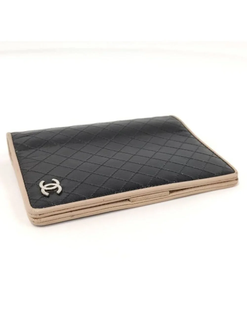 Chanel Notebook Cover Leather Black Agenda